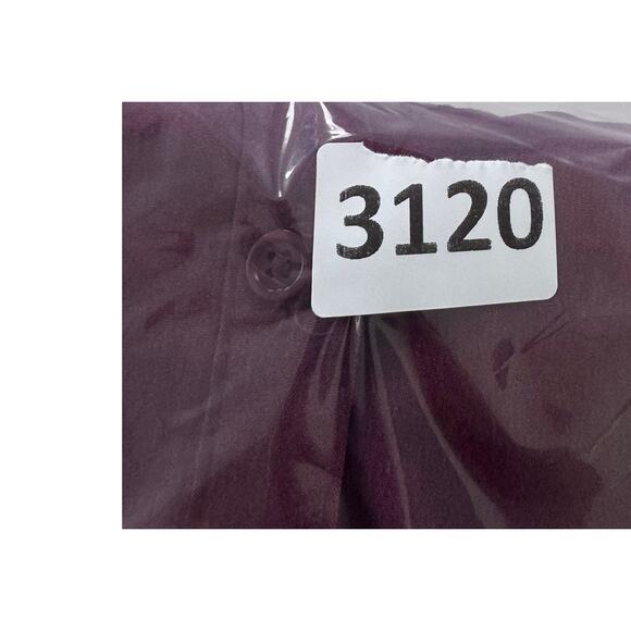 ELLE XS Purple V Neck Button Front Shirt Polyester Rayon Spandex - Picture 8 of 8